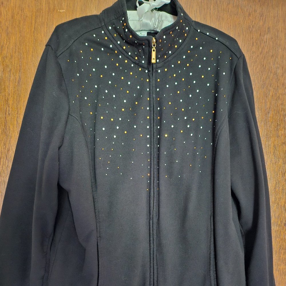 Cruise Wear Athletic Sequined  design Jacket - XL